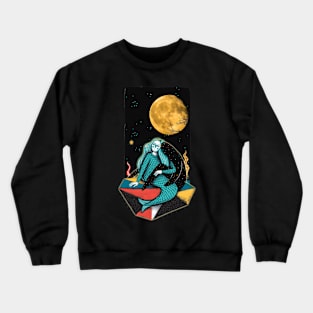 beautiful mermaids moonlight Crewneck Sweatshirt